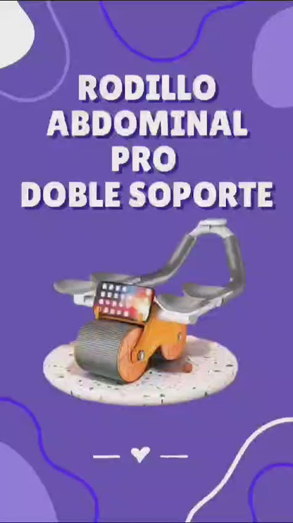 Rodillo Abdominal Pro Cuatro Soportes